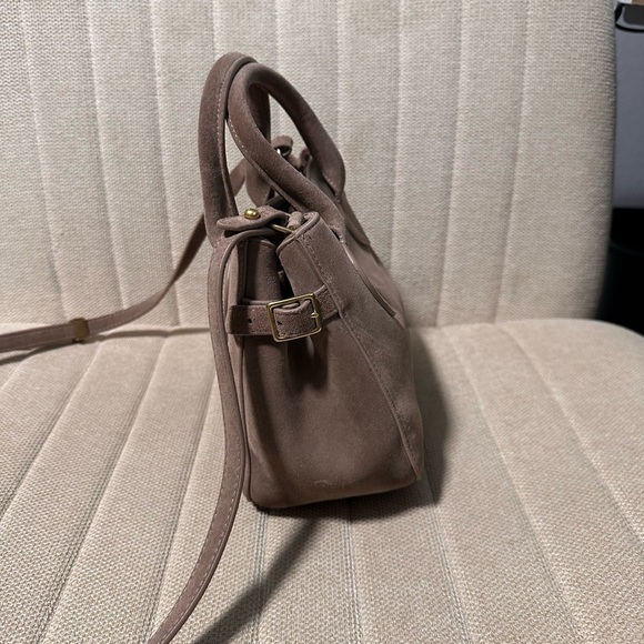 Reformation Partrizia Mini Suede Mushroom color Purse - Picture 4 of 9